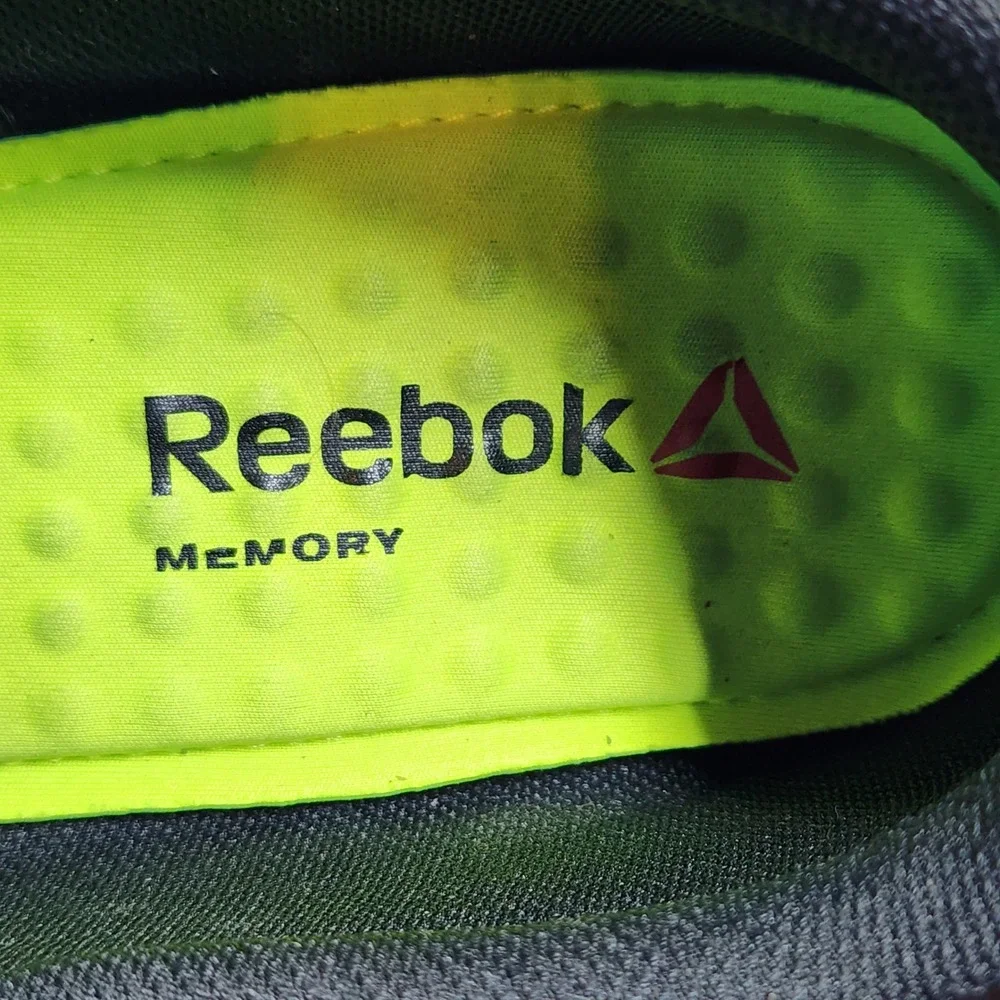 Reebok Sublite Work Shoes 14 W Mens Black Alloy Composite Toe Slip On Safety